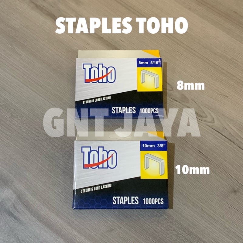 

Staples Stapler Toho 8mm,10mm isi 1000 Pcs