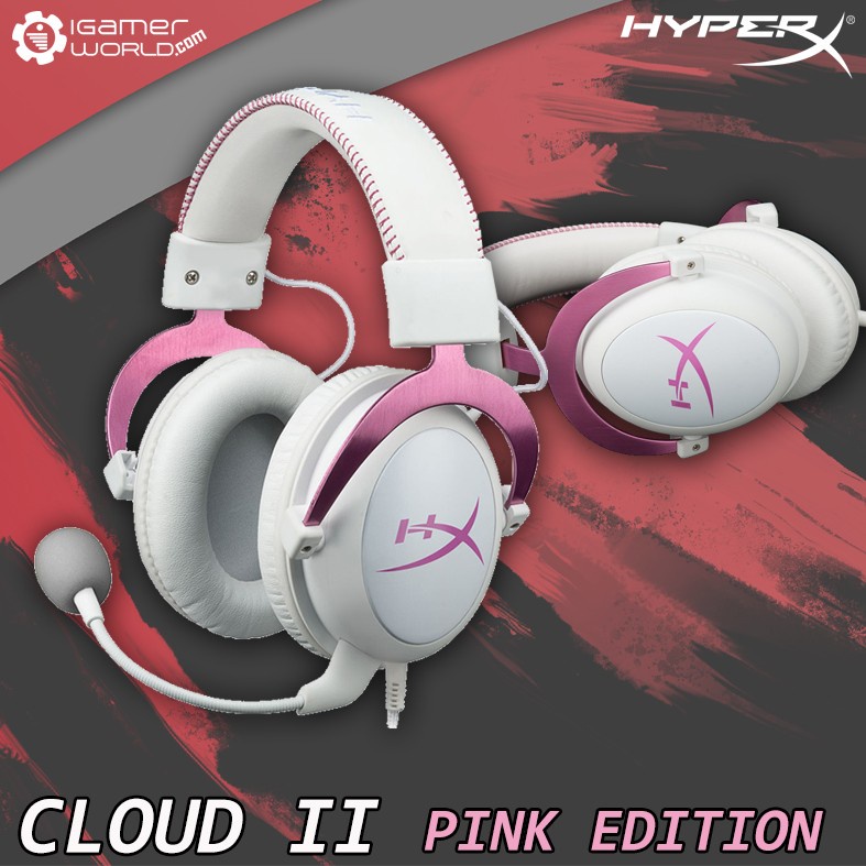 HyperX Cloud II / Cloud 2 Pink 7.1 Surround Sound Gaming Headset