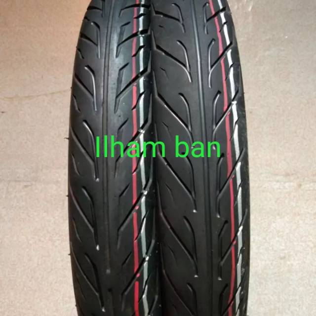 Sepasang ban kecil seken/ukiran untuk metik, ukuran 50-100 60-90 ring 14, merek SWALLOW