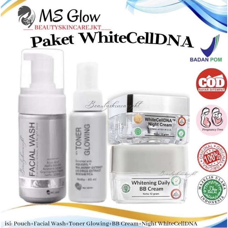 Ms Glow Paket WhiteCellDNA || Paket White Cell DNA MS GLOW