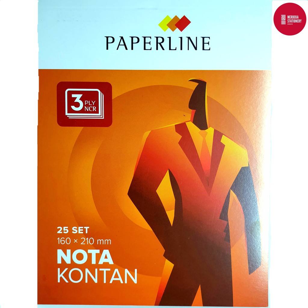 

Nota Kontan Paperline Besar 3PLY NCR Rangkap 3 25 SET Ukrn:160×210mm