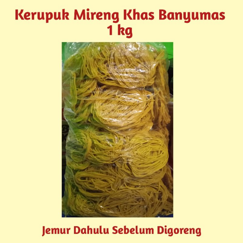 

1 kg - Mireng Kerupuk Kuning - JUMBO - Oleh Oleh Khas Slawi Tegal -