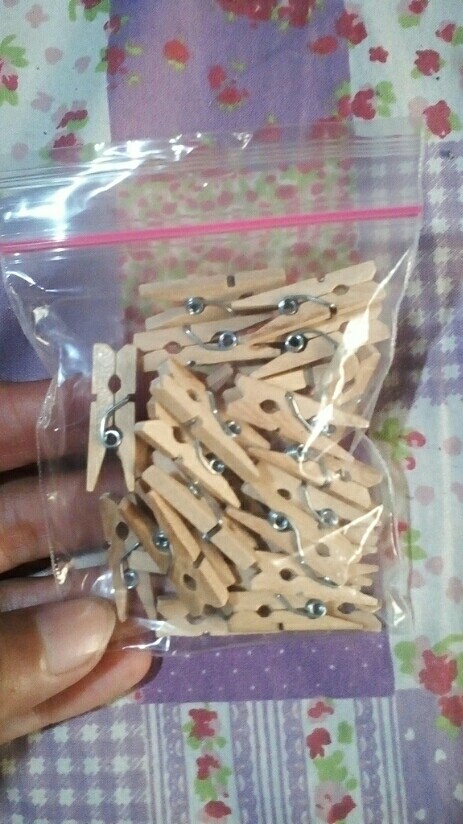 Jepit Foto Kayu Mini