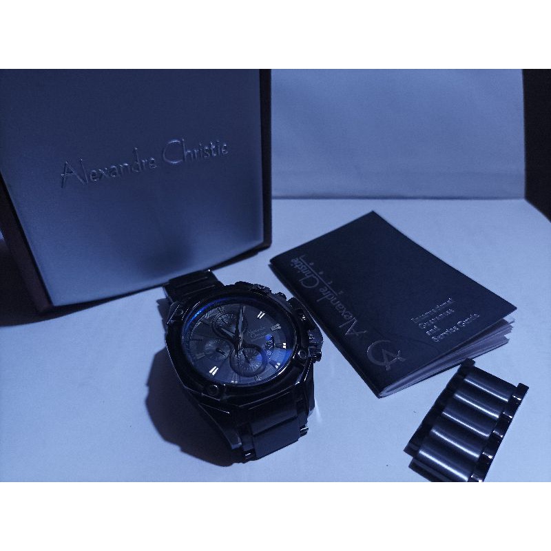 Alexandre Christie AC 6225 MC BIPBA Man Sport Black Dial Stainless Steel
