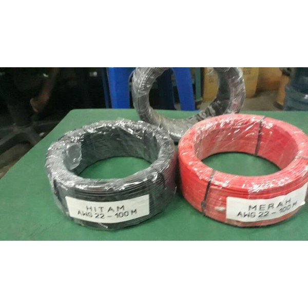 kabel awg 22 single panjang 100m