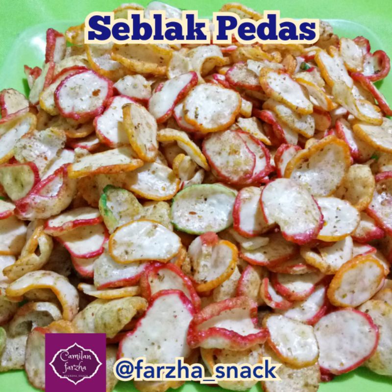 

CAMILAN SEBLAK PEDAS 250GR MAKANAN RINGAN JAJANAN OLEHOLEH SNACK KILOAN CEMILAN