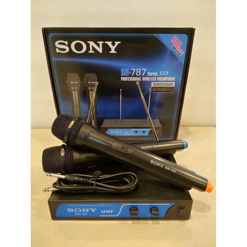 Mic Tanpa Kabel SONY SN 878 Microphone Wireless Karaoke SN878