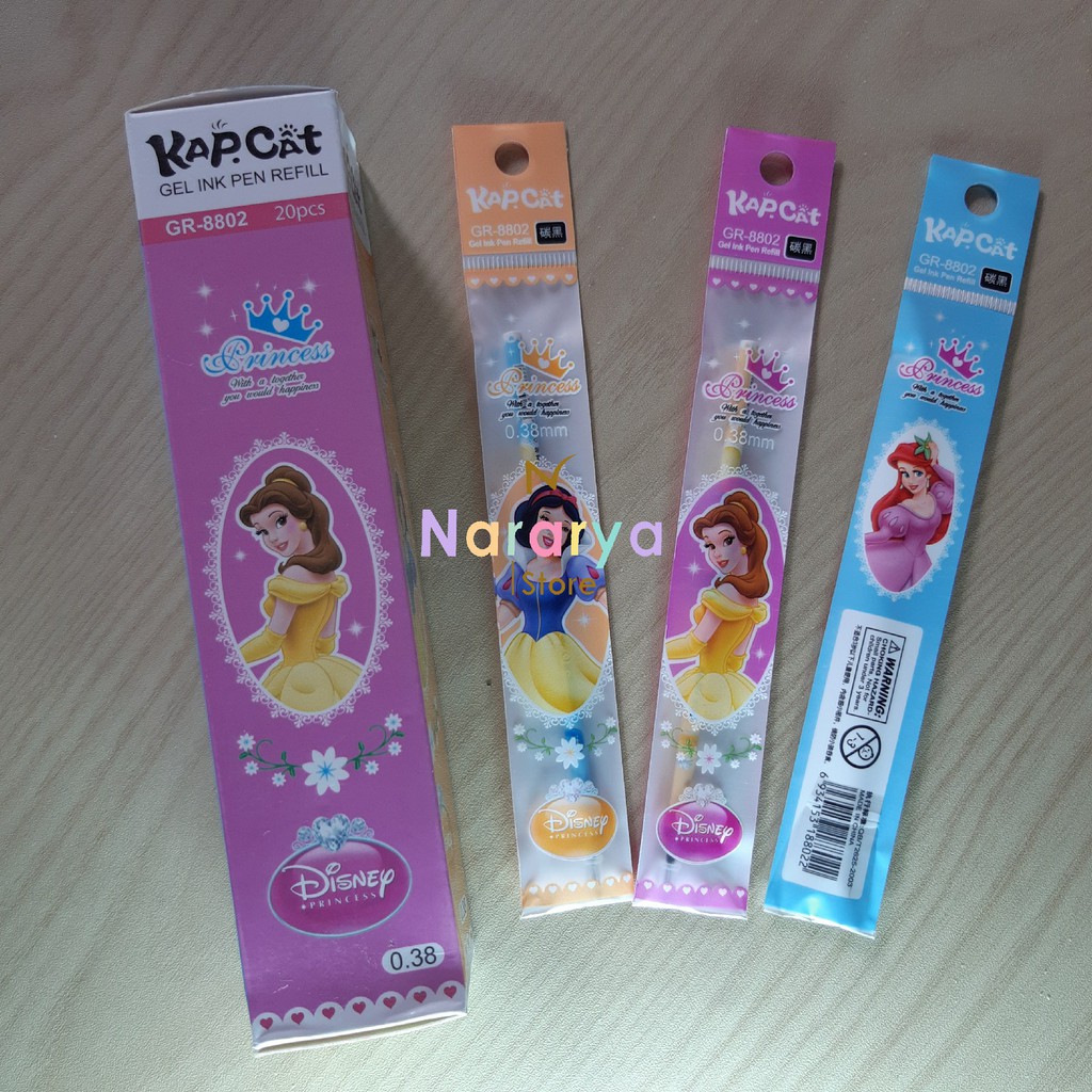 

10x Refill Gel Pen Princes / Gel Pen Karakter / Gel Pen Lucu / Pulpen Lucu / Alat Tulis Sekolah