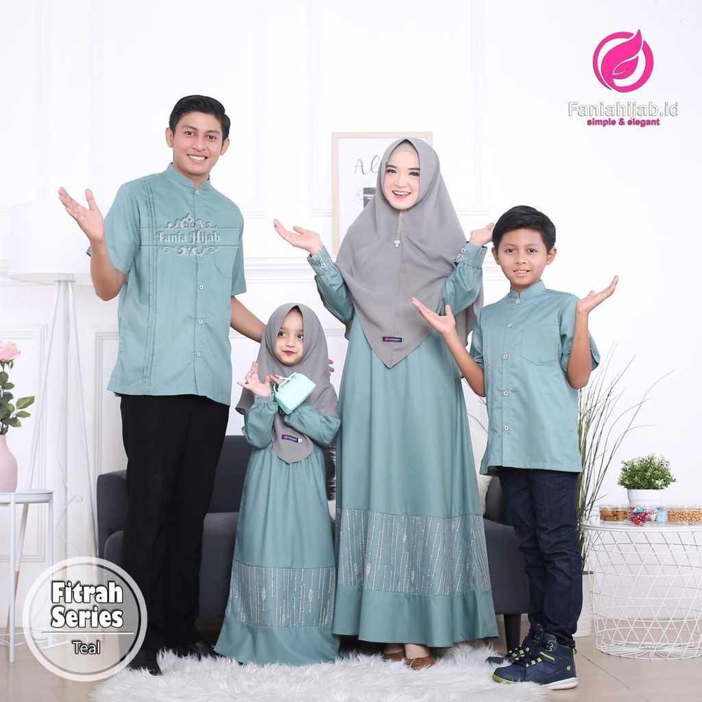 FITRAH SERIES || Gamis Sarimbit Keluarga Original by Fania Hijab