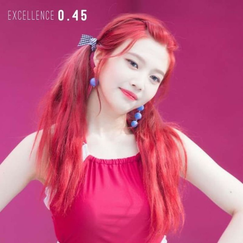 EX EXCELLENCE 0.45 hair color cream cat pewarna rambut red merah maroon