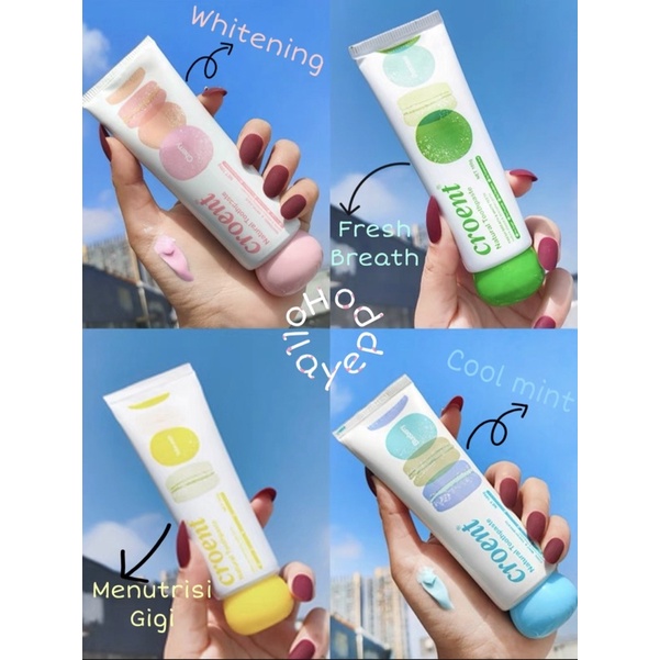 READY STOCK CROENT PASTA GIGI PEPSODENT WHITENING DENGAN RASA MACARON YANG SEGAR DAN ENAK HANYA MENJ