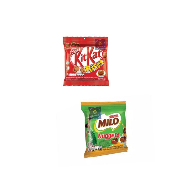 

Milo Nuggets 25gr/kitkat bites 30gr/ Choco Wafer Mini/Import