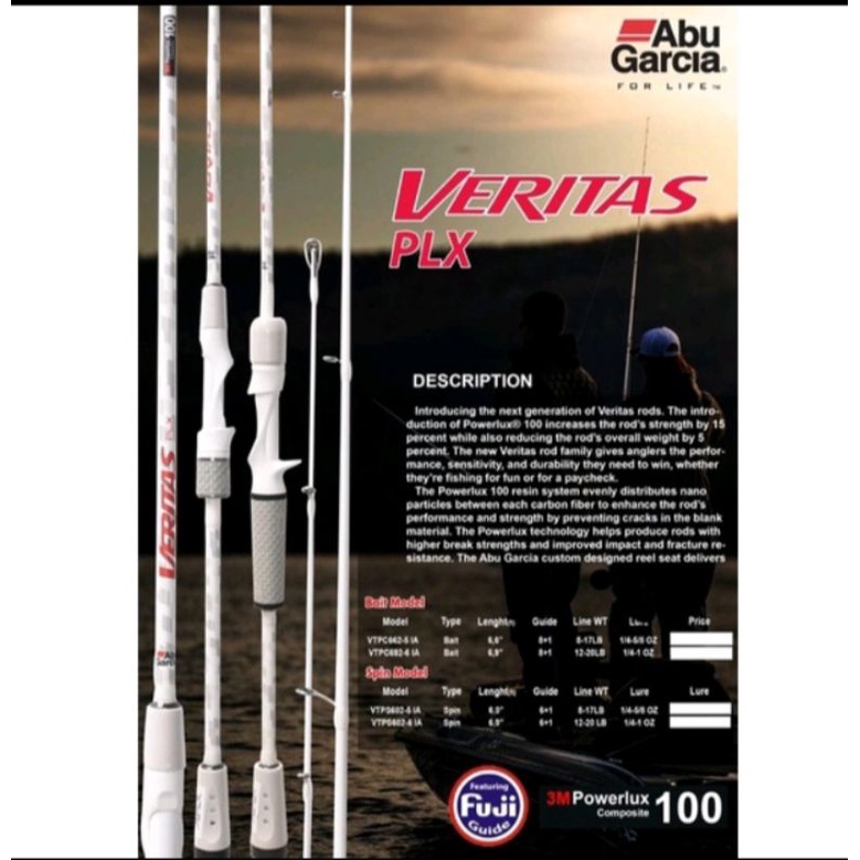 joran bc abu garcia veritas plx 27 lbs dan 20 lbs