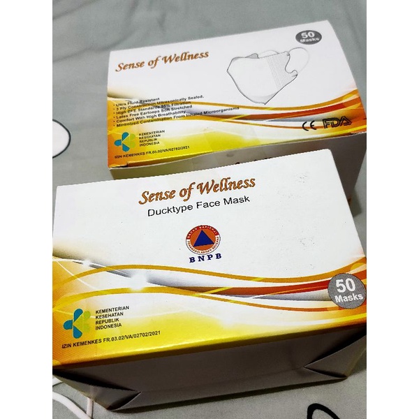 MASKER DUCKBILL 50 PCS - SENSE OF WELLNESS