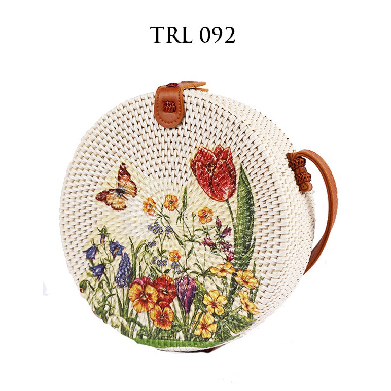 

The Ziel Tas Rotan Bulat Bali Lukis Decoupage Diameter 20cm TRL092