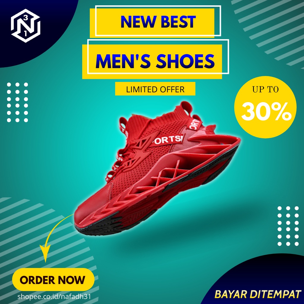 Sepatu sneakers pria terlaris keren import korea