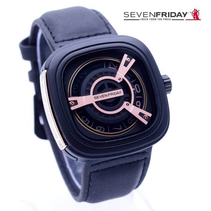 Jam Tangan Pria SevenFriday M2 Kulit Seven Friday Body Rose