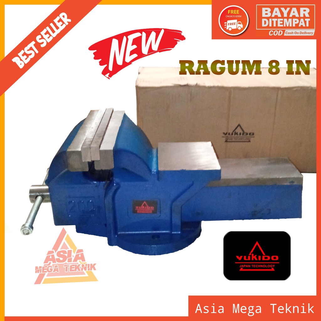 Tanggem Catok Paron 8 inch, Catok Paron Meja YUKIDO