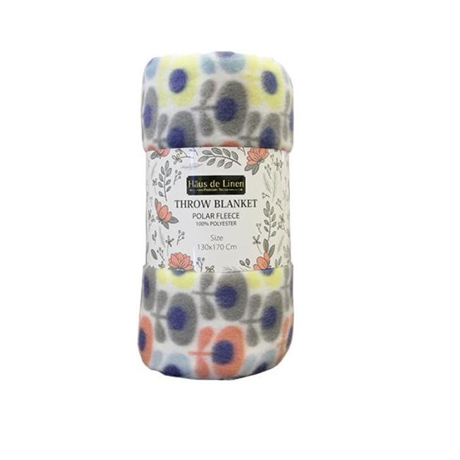 ❈ HAUS DE LINEN THROW BLANKET AT-07 FLORAL - FLORAL ➭