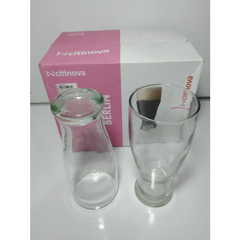 GELAS KACA CITINOVA BERLIN 480 ML / GELAS KACA SET / GELAS BEER / GELAS WINE - CITINOVA