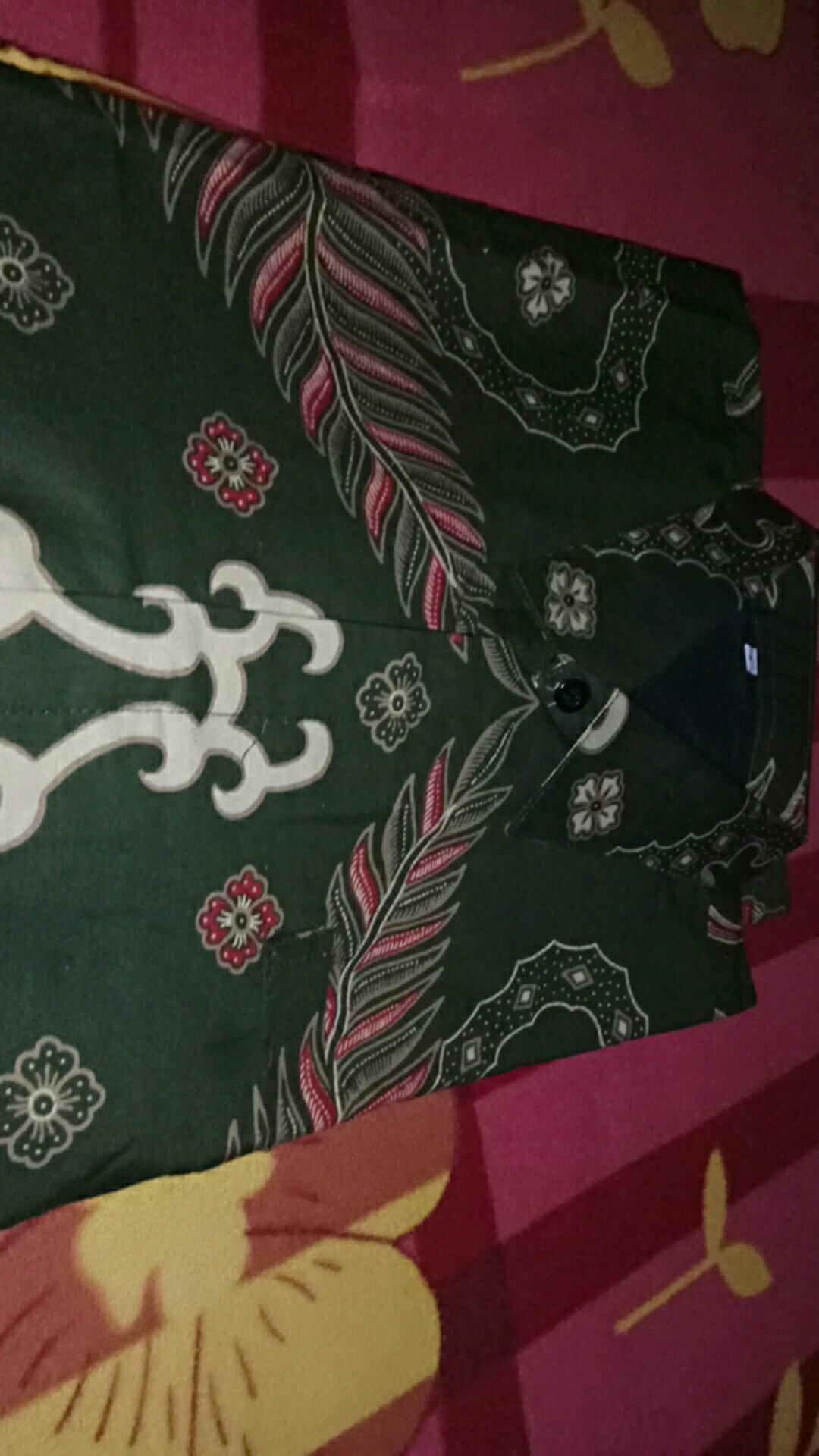 Aswangga Hijau Kemeja Batik Pria Full Furing Bahan Katun Halus Baturaden