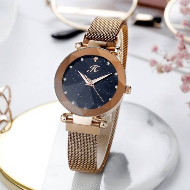 Jam tangan magnet jimshoney 8052 free box/ jam tangan wanita/ jam tangan magnet/ fashion wanita