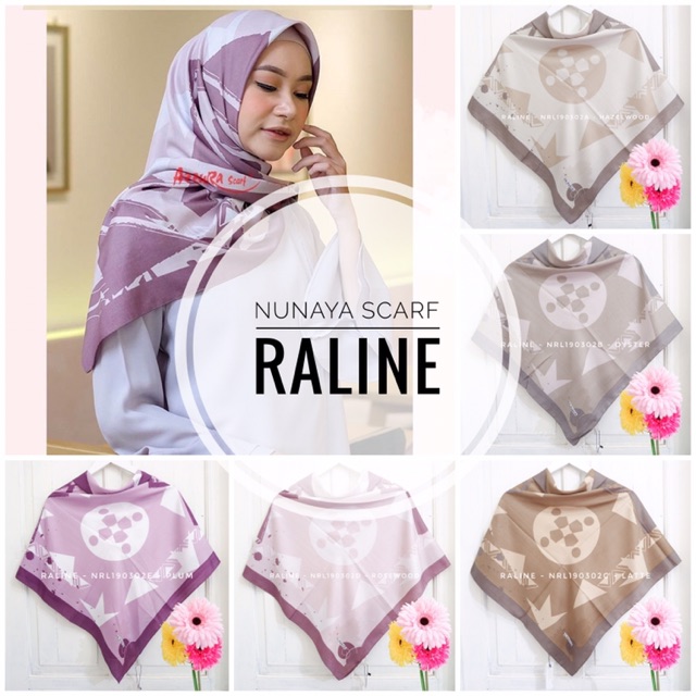 NUNAYA SCARF - RALINE JILBAB MOTIF SEGI EMPAT
