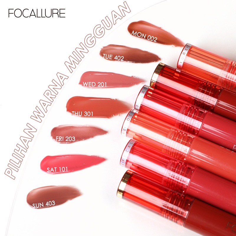 FOCALLURE Jelly Clear Dewy Lip Tint Focallure - Lip Gloss Focallure Lipstik Focallure Liptint Focallure Lip Gloss FA208