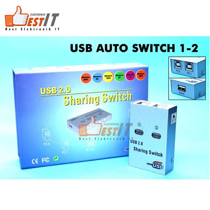 USB Auto Switch Printer 2 Port