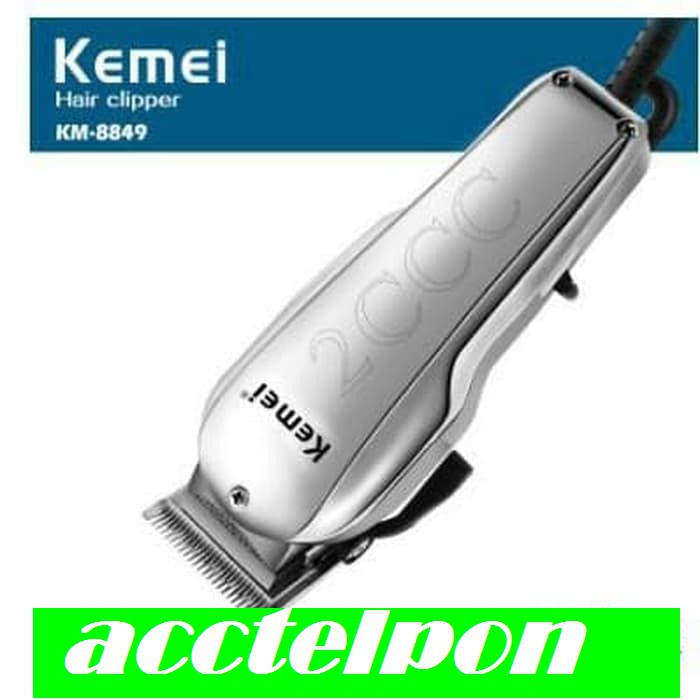 alat cukur rambut kemei km 8849 hair clipper rechargeable