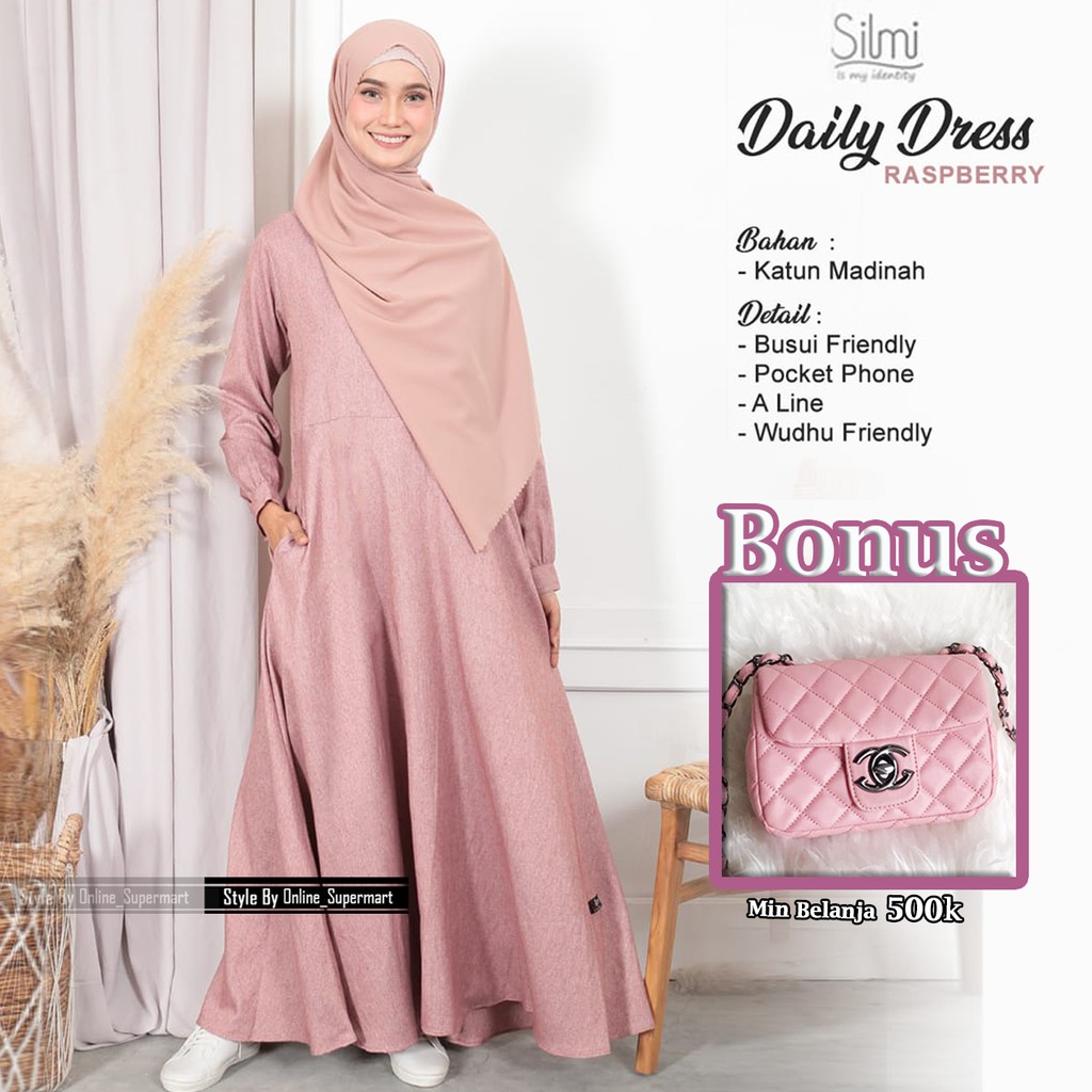 Dress Dayli Branded Original Katun Madinah