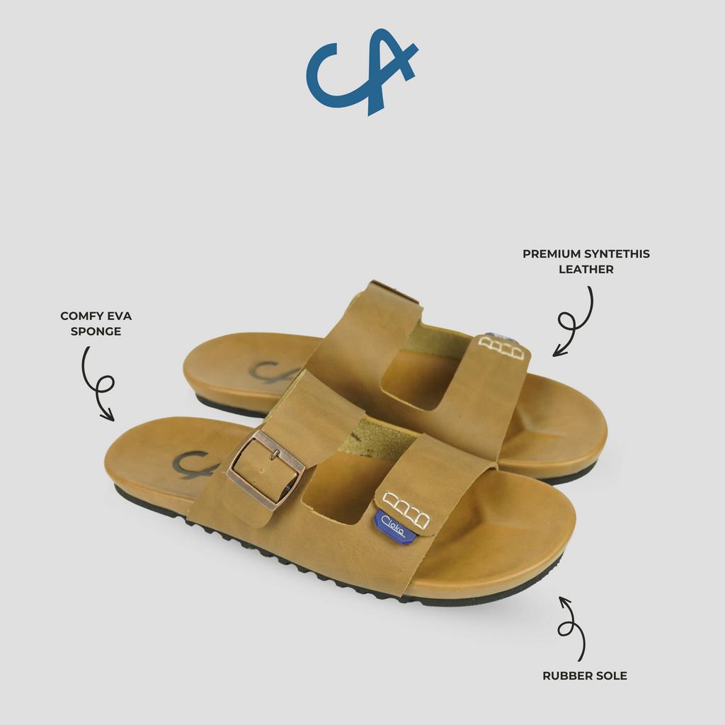 Sandal Pria Slide Slop Santai Ukuran Big Size Casual Slippers Sendal Cowok Dewasa Distro Slip On Ringan Elgant Kekinian - Cloka Jotta