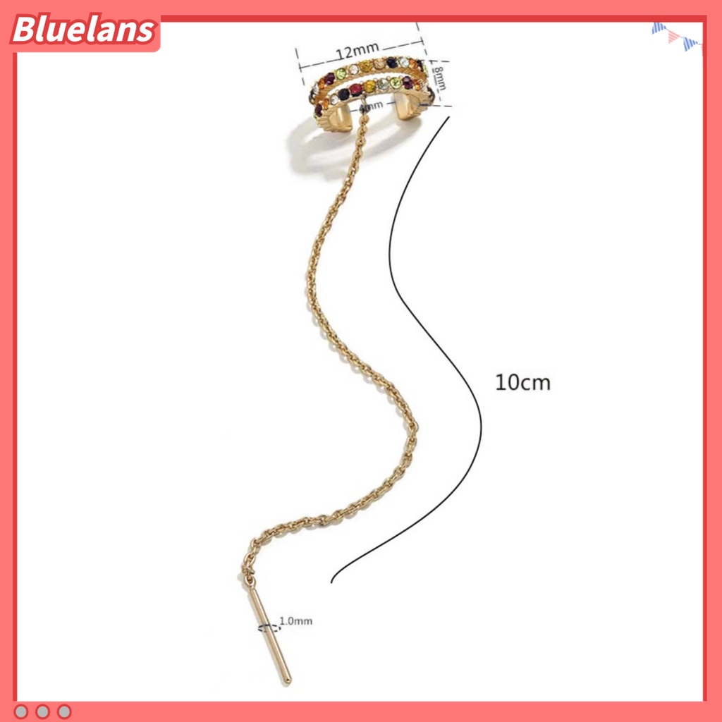 Anting Kait Berlian Imitasi Bahan Alloy Untuk Wanita