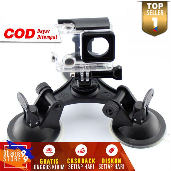 Xiaomi Yi 2 4K Suction Cup Glass Mount Gopro Yi Cam Murah 3 Feets Triangle Mounting Go Pro YiCam