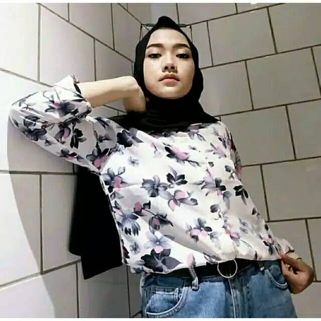 ANYA BLOUSE | KEMEJA MOTIF | KEMEJA MONALISA ( 1KG isi 7pcs )