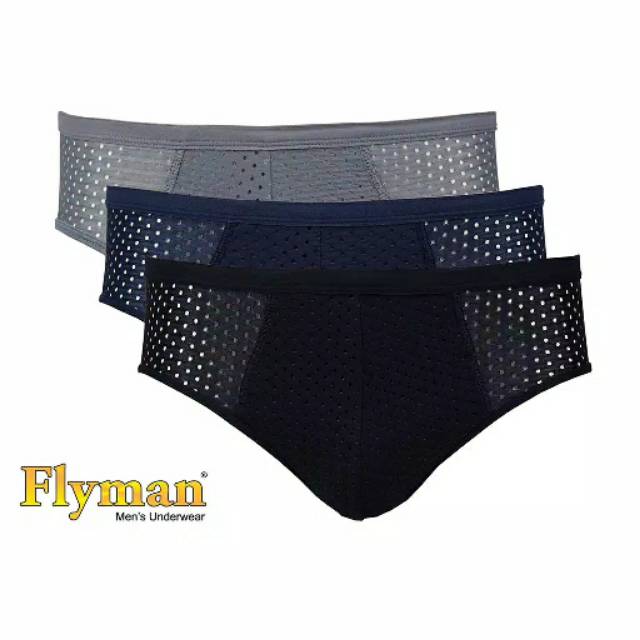 Flyman Underwear Celana Dalam Pria 3 Pcs Maximum Cooling FM 3245 good