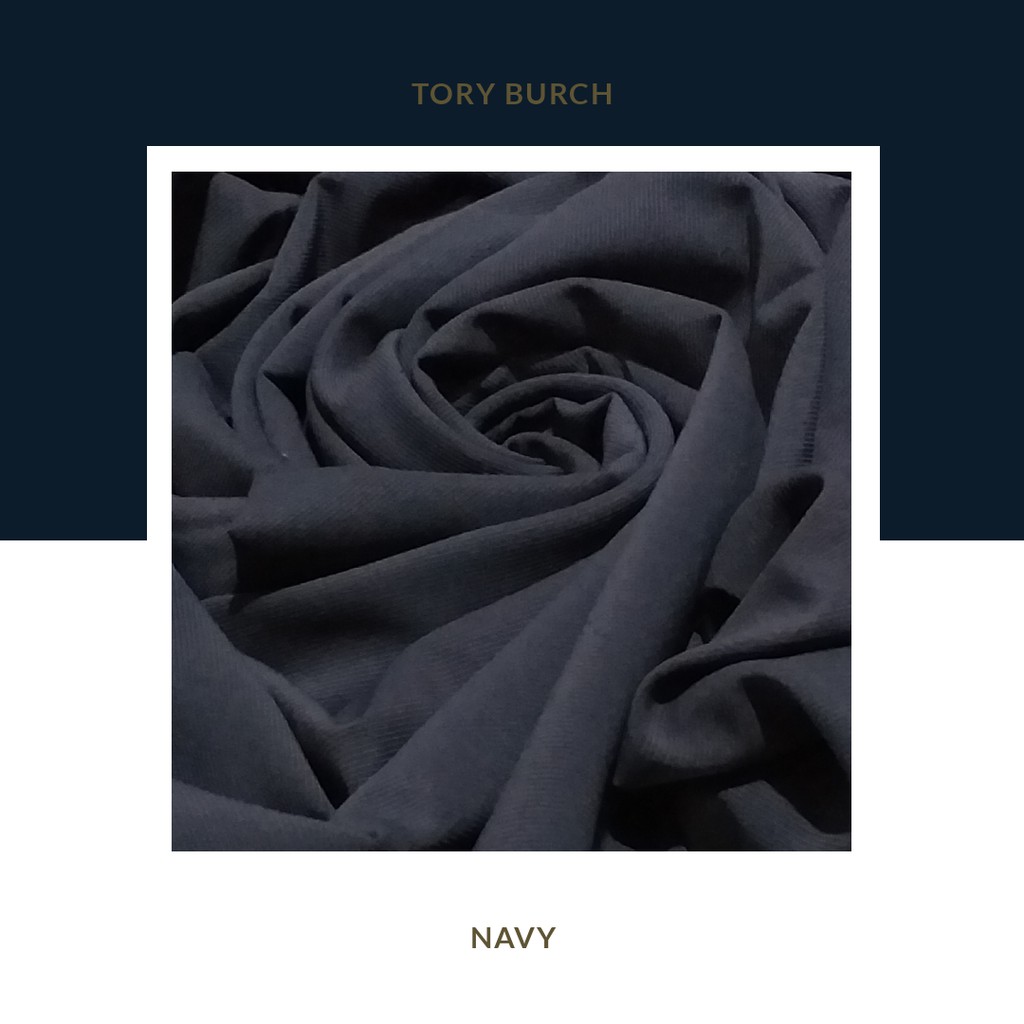 Kain Tory Burch Navy/Textile/murah