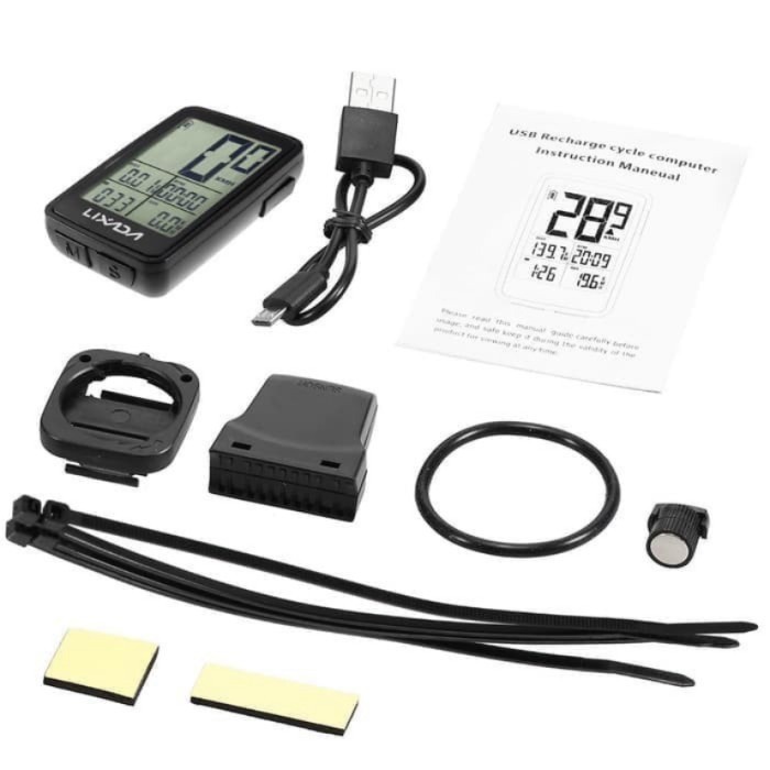 Spedo meter Sepeda LIXADA USB Wireless Bicycle Computer Odometer