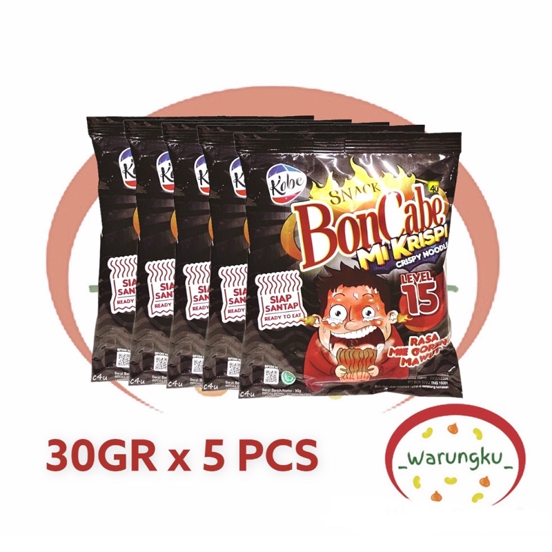 [GROSIR] Mi Krispi Boncabe 30gr x 5PCS Snack Mie Crispy