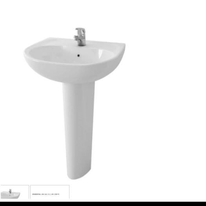 wastafel kaki TOTO LW 241 CJ / LW 239 FJ white complit set