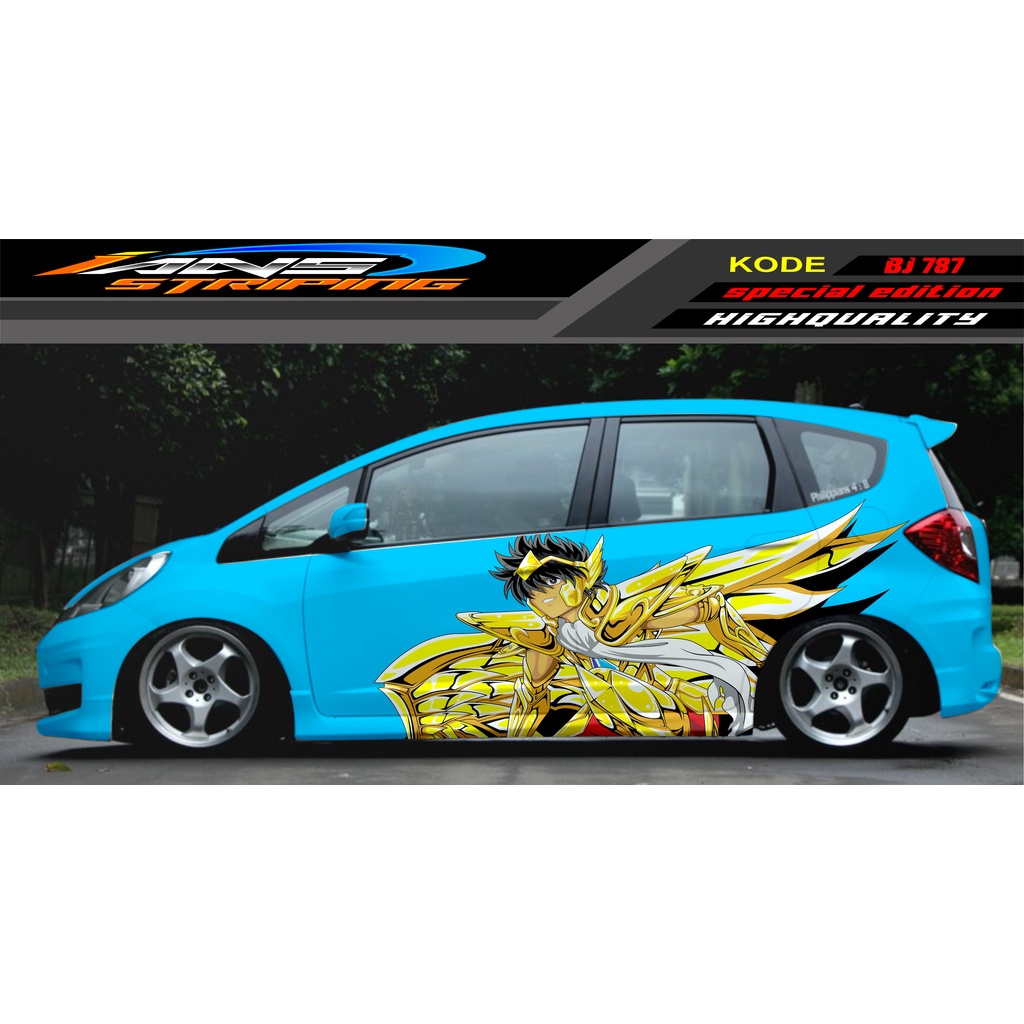 VARIASI STICKER MOBIL JAZZ BRIO AVANZA SIGRA YARIS / STIKER VARIASI MOBIL / MODIF STICKER MOBIL