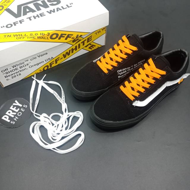 VANS OLD SKOOL X OFF WHITE ALL BLACK