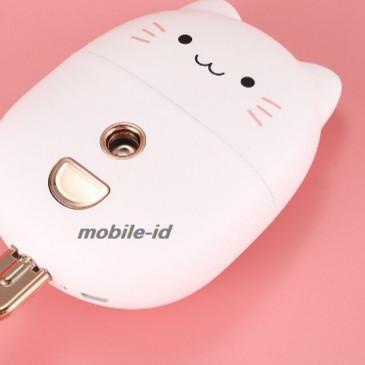 ☂ [ Nano Premium + Alarm] Nano Spray Nano Mist Portable Alarm Cute Style - Putih ✸