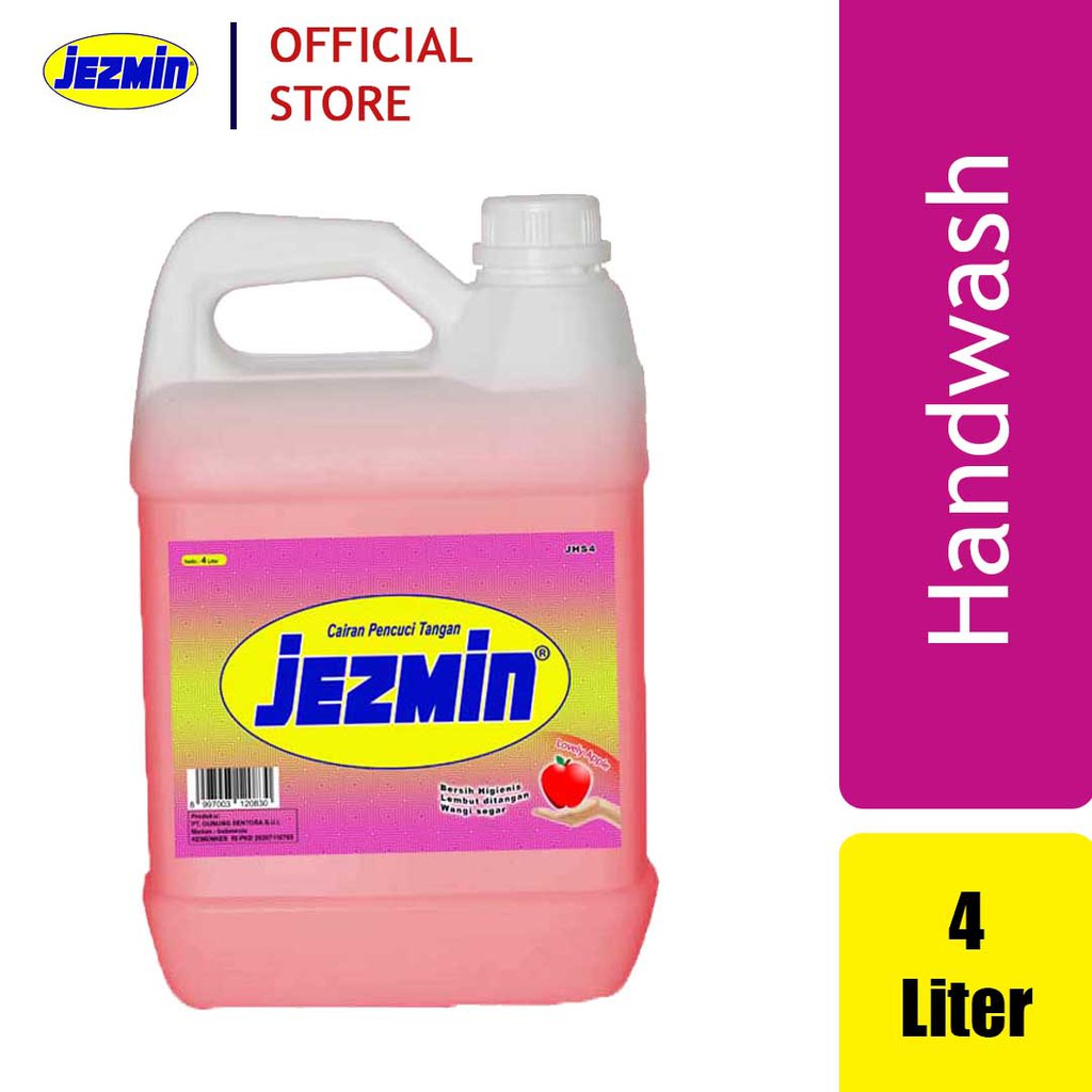Jezmin Sabun Cuci Tangan Handwash Varian Apel 4 Liter