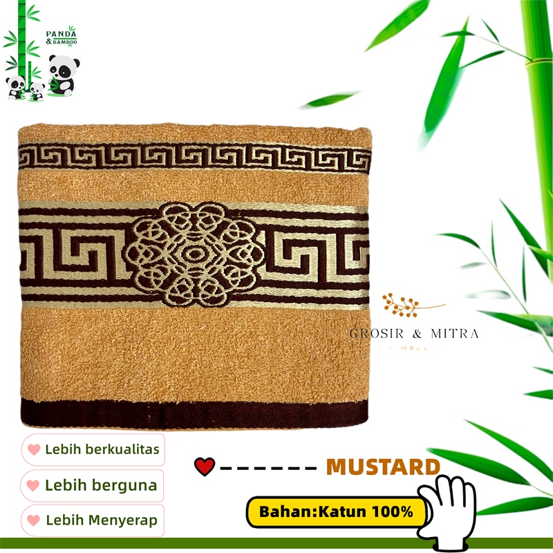 Handuk Mandi Handuk Dewasa Handuk Katun Perlengkapan Kamar Mandi Daya Serap Tinggi Ukuran 70x140cm Handuk Murah Katun Kotak Bunga Magnolia