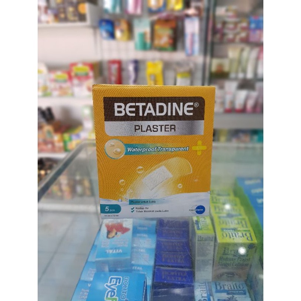 Betadine Plester Waterproof Transparan/ Plester Luka