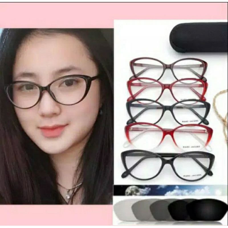 Frame Kacamata Wanita Terbaru, Kaca mata Cat Eye, Kacamata PHOTOCROMIC, Kaca mata Minus dan Plus