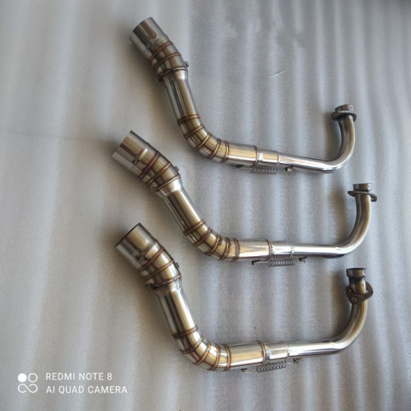 pipa leher knalpot racing PNP Mio sporty soul smile inlet 50 mm