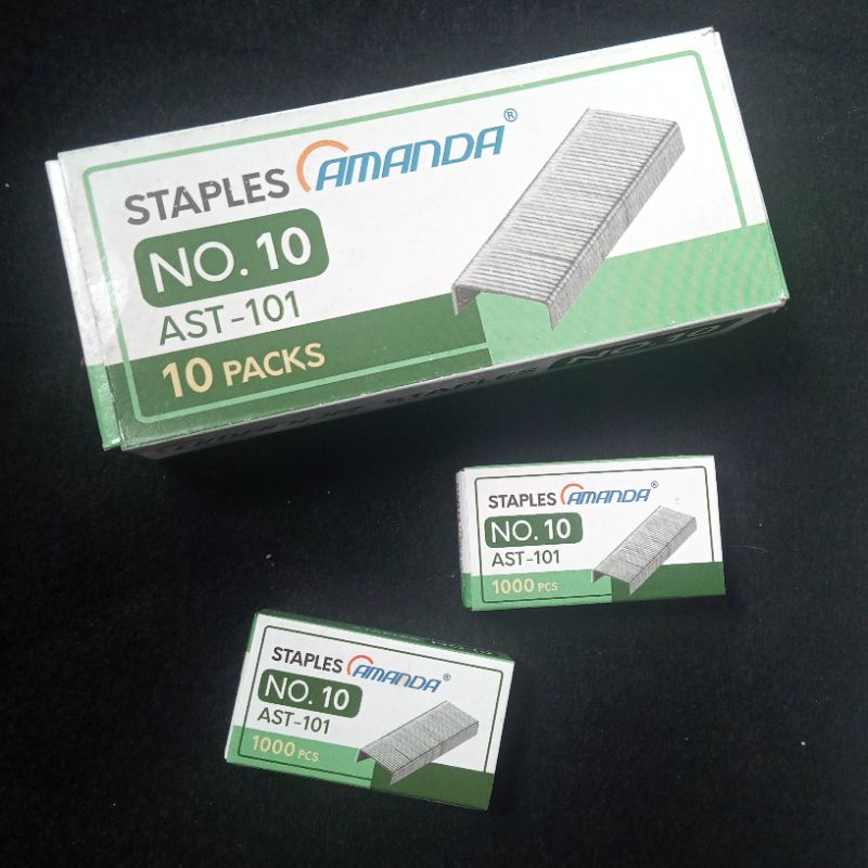 

Isi Staples Amanda no. 10 (1 pak isi 10 pcs)