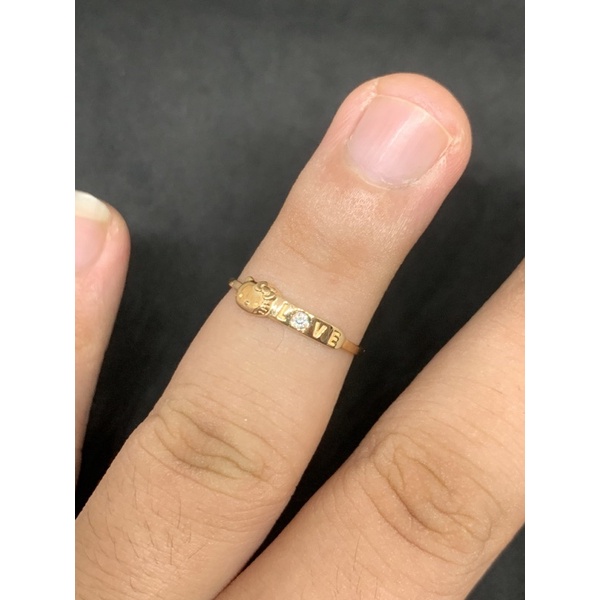 cincin emas asli kdr 700 model hello kitty UBS gold